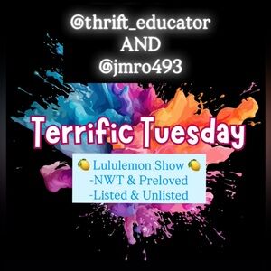 LIVE Sale! 2/3/26 Thrift_Educator AND @jmro493! Tons of Lululemon NWT & Preloved